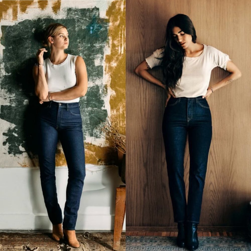 imogene + willie Elizabeth Indigo Rinse High-Rise Skinny Leg Jeans Navy Blue 25